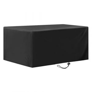 Housse Pour Salon De Jardin Exterieur,Housse Table De Jardin Exterieur 90x60x70cm/longueur x largeur x hauteur 420d Tissu Oxford Bache De Protection Pour Table Chaise Meubles,Coupe-Vent, Anti-UV (FanGaoBaiHuo, neuf)