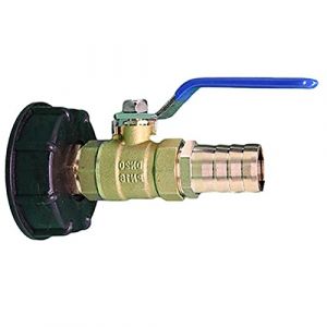 Connecteur de Cuve 1000L, R&eacute;sistant aux acides et aux alcalis,raccord de Tuyau de Jardin 16/20/25mm,S60x6 Adaptateur De R&eacute;servoir d'eau IBC,Port de Sortie de soupape &agrave; Bille en Laiton (25mm) (Shunfaji Store, neuf)