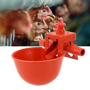 Haofy 10 Pi&egrave;ces Buveur de Poulet Abreuvoir de Volaille, Abreuvoir de Volaille de Poulet Abreuvoir Bol d'eau Tasse Eau Potable Outil Cage Accessoires (Qmee-EU, neuf)
