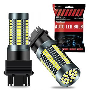 3157 LED Ampoule pour Feu Stop, 2022 Mise à Niveau 3020-126SMD Blanc 3200LM 9W pour 3056 3156 3057 4157 T25 Ampoule LED de Rechange Feux de Stationnement de Frein Arrière et DRL-2PCS (KaiDengZhe, neuf)