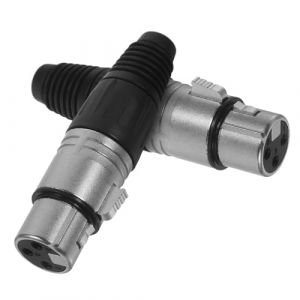 Healeved 2 Pièces Accessoire Micro Prise Audio Xlr Fiche De Connexion Du Connecteur Xlr Fiche De Ligne De Microphone à Souder Prise Xlr Femelle Connecteur 3 Broches Câble Accessoires Abdos (Accompany JY, neuf)