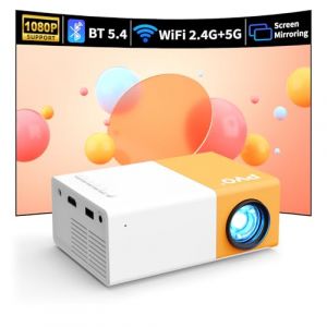 Projecteur, projecteur PVO WiFi, l'&eacute;cran du t&eacute;l&eacute;phone Peut &ecirc;tre Miroir sans Fil sur Le projecteur, Compatible avec Les Pilotes Smartphone/Tablette/Ordinateur Portable/TV Stick/USB (YG300ProMax) (ShuHengEU, neuf)
