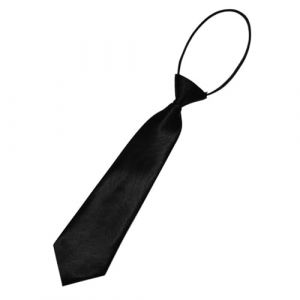 LBJFYHJN Cravate enfant 28 cm, cravate noire en satin, cravate formelle pour mariages et bals d'enfants et uniformes scolaires (TangHaopeijian, neuf)