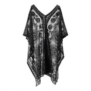 G&eacute;n&eacute;rique Pareo Femme Plage Robe De Ete Par&eacute;o Longue Chic Et Elegant Grande Taille Boheme Courte Kaftan Chemise &Eacute;l&eacute;gant Legere Fluide Vetement Short Maillot Bain Djellaba Cache-Maillots Sarongs Kimono (Kieyxd, neuf)