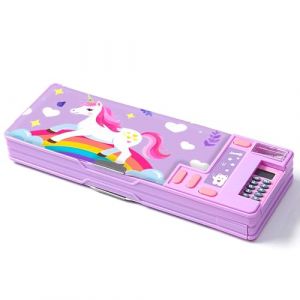 LilyBeauty Trousse multifonction Pop Up pour filles et garçons, boîte à crayons mignonne de dessin animé Organiseur de papeterie, taille-crayon, calendrier, fournitures scolaires pour enfants PC50, (LilyBeauty-fr, neuf)