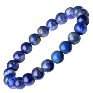 AWARDSEN Lapis Lazuli Bracelet Pierre Naturelle Femme hommes Pierre Precieuse Bracelet Stretch Perle Bijoux Cadeau pour Femme hommes 8mm (AWARDSEN, neuf)