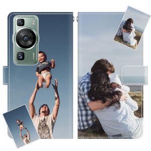 JGOYGYI Coque Personnalis&eacute;e Compatible avec Huawei P60 P50 P40 P30 P20 Nova 12 11i 10 9 8i 5T Pro P Smart Plus Lite,Personnalisable Etui Housse en Cuir PU avec Votre Propre Initiale & Texte Nom (JGOYGYI, neuf)