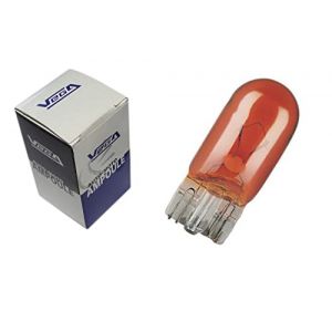 VEGA Ampoule clignotant WY5W W5W T10 teint&eacute; masse orange 12V (VEGA AUTO MOTO, neuf)