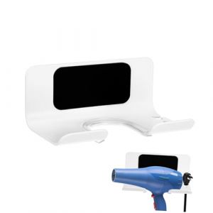 Ipetboom Support sèche-cheveux mural support mural pour sèche-cheveux support de sèche-cheveux support mural pour sèche-linge support mural pour organisateur de sèche-cheveux aluminium (KinRoZ, neuf)