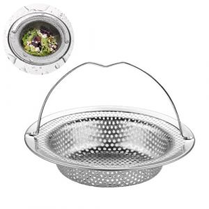 jatimdotin Bouchon Evier Cuisine, Filtre Evier avec Poignée, Bouchon Evier en Acier Inoxydable, Crépine Cuisine Meilleur pour Vidange et Antiblocage (11 x 8 x 2 cm) (PengLai Uk, neuf)