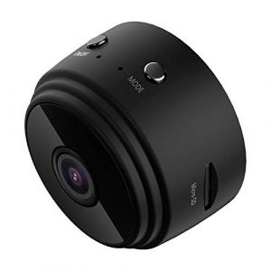 Mini Camera Espion WiFi IP Cachee sans Fil Full HD 1080P Enregistreur, Micro Nanny Cam de Surveillance avec Vision Nocturne Infrarouge et Detection de Mouvement, Interieur/Exterieur (Raopuzi, neuf)
