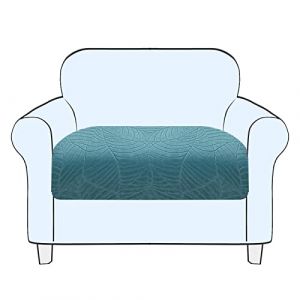 SHUOJIA Housse De Coussin De Canapé, Housse De Coussin Extensible, Housse Coussin D'assise Antidérapant, Housse De Protection pour Meubles Seat for Pets & Kids (Blue,Large-1-Seater) (SHUOJIA, neuf)