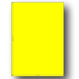 100 Feuille papier adhésive JAUNE FLUO A4 210 x 297 mm pour imprimante planche 1 étiquette JAUNE FLUO autocollante A4 étiquette JAUNE étiquette couleur JAUNE FLUO autocollant Stickers papier adhésif (solutions-imprimerie, neuf)