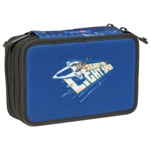 SKANDO BAGS Trousse Lego Ninjago – Organisation élégante pour accessoires d'écriture avec trois compartiments spacieux, fermetures éclair sécurisées et détails Lego uniques 1 x 1, Space Explorer, (GPL Bags, neuf)