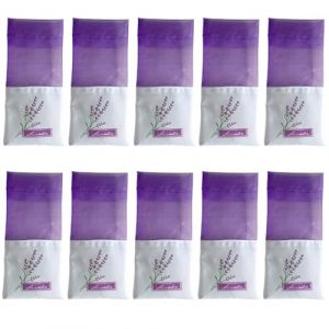 JYNVO 10 sachets de lavande, sachets de lavande pour armoire, antimites pour armoire, lavande séchée, parfum de voiture, parfum d'ambiance, parfum de placard, sachet de lavande pour tiroir (ROBFLOR MARKET CARS, neuf)