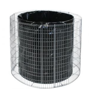 bellissa Parterre surélevé Rond en Gabion - 95566 - jardinière Ronde en Cage à Pierre - kit de Construction, Film de séparation Inclus - diamètre 92/72 cm, Hauteur 80 cm (GartenAZ GmbH, neuf)