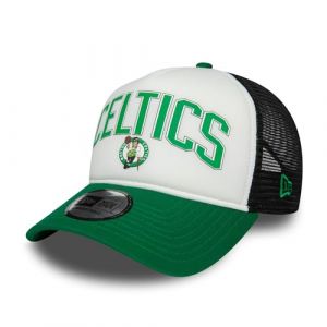 New Era Boston Celtics Casquette de Baseball Casquette de Camionneur Chapeau réglable visière courbée Filet Basket-Ball Vert Blanc Noir (capspin, neuf)