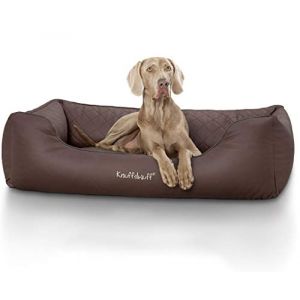 Knuffelwuff Milan Panier pour chien en cuir matelassé (Knuffelwuff, neuf)