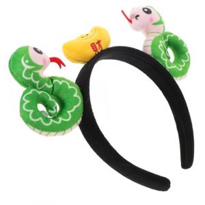 HAPINARY -tête Peluche Serpent Cartoon Accessoire De Fête Pour An Chinois Célébrations Confortable Et Serpent Adorable Vert (Gan Gardner, neuf)