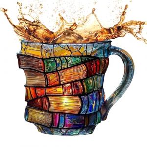 Mug De Café Peint - Creative 3D PEINTED Books Cake Coffee Tasse, Tasse De Pile De Livres Uniques,Tasse De Livre Peinte En 3D,Cadeaux De Collection Pour Les Amoureux De La Littérature,Cadeaux Pour Papa (breawk, neuf)