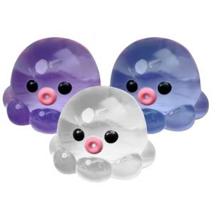 3 Pi&egrave;ces Balle Anti Stress Pieuvre, Boule Anti Stress Adulte Sensorielle, Antistress, Sensorielle Boule &Agrave; Presser Exercice des Doigts, pour R&eacute;compenses D'&Eacute;tudiants, Sant&eacute; Mentale, Voyage, &Eacute;cole (anqingyingcheo, neuf)