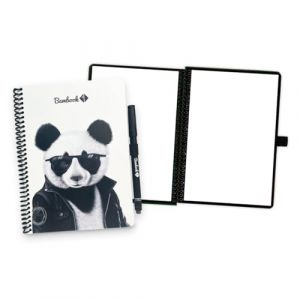 BAMBOOK Cahier Effacable - Limited Edition Artist Collection - Panda By Rajacenna - Couverture Souple - A5 - Vierge - Carnet R&eacute;utilisable, Connect&eacute; (Bambook products, neuf)