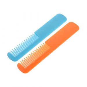 QUMIIRITY 2pi&egrave;ces Peigne De Toilettage Pour Gar&ccedil;on Fille De Peignes &agrave; Dents Rondes Pour D&eacute;m&ecirc;lage Doux Et Soin Du Chevelu N&eacute;s Et Tout-petits S&eacute;curis&eacute; Et Confortable Pour Cheveux (Hudboy, neuf)