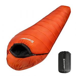 Bessport Sac de Couchage -9℃ pour Adultes 3-4 Saisons Compact Sac Couchage Sarcophage Grand Froid,Convient pour Le Camping, la randonnée, Les activités de Voyage en Plein air (EU-KXX, neuf)