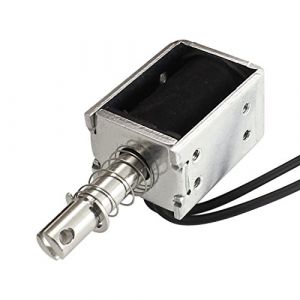 sourcing map AC 220V 6mm 100g cadre ouvert par c&acirc;ble actionneur &eacute;lectro-aimant sol&eacute;no&iuml;traction (Weisser Berg, neuf)