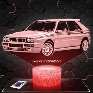 Lampephoto.fr - Lampe 3D Voiture delta Hf Integrale L, Id&eacute;e Cadeau Deco Sport Vehicule Collection Tuning, Lampe Bureau Salon Voiture delta Hf Integrale L, Id&eacute;e Cadeau Noel Fan de Voiture (CS LASER, neuf)