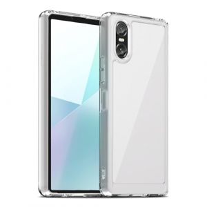 Liisooka Coque pour Sony Xperia 10 VI, Housse de Protection Antichoc, Anti-Jaunissemente, Anti-Rayures, Case Arrière Rigide en PC, Étui TPU Ultra-Mince, Transparente (Liisooka, neuf)
