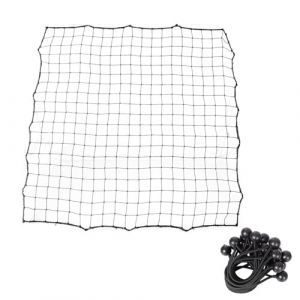 Filet de football, filet rebondissant, haute élasticité, solide, installation facile, résistant aux intempéries avec 20 cordes, filet de capture pour aire de jeux extérieure, 100 x 100 cm (Cuihailing, neuf)