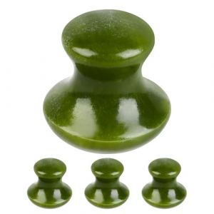 Angoily Ensemble de 4 Outils de Massage Facial Gua Sha : Planche Gua Sha en Forme de Champignon pour Le Visage Et Le Cou, Pierre de Massage Relaxante pour Spa Et Bien-&ecirc;tre - pour Une D&eacute;tente (Ceoning, neuf)