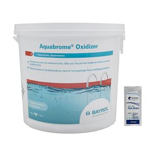 BAYROL AQUABROME Regenerator/Oxidizer - 5kg | Activateur de Brome - Oxyg&egrave;ne Actif Choc - D&eacute;sinfection Choc sans Chlore - Dissolution Rapide + 10 Tests HPS OFFERTS 6 en 1 (EASYPISCINE, neuf)