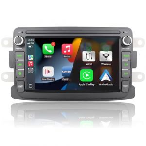 Autoradio pour Dacia Sandero Duster Logan Dokker Capture Renault Radio sans Fil CarPlay Android Auto Bluetooth/FM/AM RDS (yinzhigangeu, neuf)