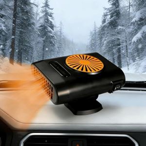 Jaaduem Chauffage de Voiture, Chauffage Portable 12V 200W, D&eacute;givreur et D&eacute;sembueur de Pare-Brise avec Base Pivotante &agrave; 360&deg;, Chauffage et Refroidissement Rapides 2 en 1 pour Toutes Les Voitures (Chixingzhou, neuf)