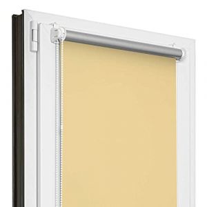 Estika Store occultant Thermique sans percage - Sable - 50 x 150 cm - Store Enrouleur sans percage, Stores intérieurs pour Porte ou Fenetre, Protection Thermique (Estika, neuf)