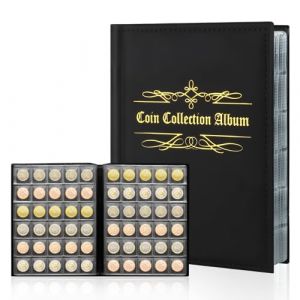 UTOCLEC Album de Collection de Pi&egrave;ces de Monnaie, 480 Pochette Collection Pi&egrave;ces de Monnaie, Livre de Collection de Ppi&egrave;ces de Monnaie pour Album Collecteur Convient Livre Pieces de Monnaie Collection (IONADVERTISE, neuf)