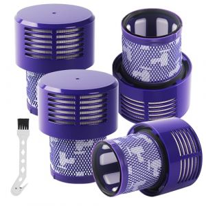 4 Pack Filtre pour Dyson V10,Filtre de Remplacement lavable pour Aspirateur Dyson V10 Absolute Cyclone Serie, Dyson V10 SV12, V10 Absolute, V10 Animal, V10 Total Clean (VOICU LAWE S.R.L., neuf)