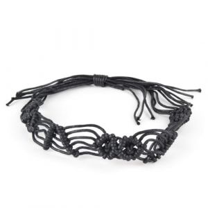 Bracelet à cheveux avec nœud pour chapeau de paille - Chapeau de cowboy - Ceinture de chapeau occidental pour Fedora (LI_chejia, neuf)