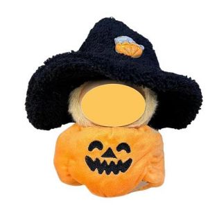 MUNSKT Vêtements en Citrouille pour poupées de 17cm - Tenue Unisexe avec Chapeau de sorcière Noir, Parfait pour Halloween, Jour des Morts, Pâques et fêtes, Idéal pour la Photographie et la Collection (MUNSKT*, neuf)