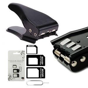 MMOBIEL Découpe Carte SIM 3 en 1 (Standard, Micro, Nano) avec Adaptateur et Aiguille d'Éjection pour Tous Téléphones Mobiles Compatible avec iPhone Samsung Sony Huawei Motorola etc. (Menko Telekom, neuf)