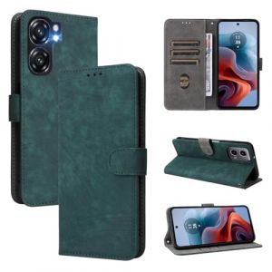 MOJIA Coque pour Oukitel C58 Pro/Oukitel C58, Anti-Chute T&eacute;l&eacute;phone Housse en Cuir PU &Eacute;tui Portefeuille &agrave; Rabat avec Fonction Antivol RFID. Vert (Shangnai, neuf)