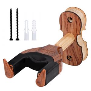 Support Mural pour Violon, Crochet de Cintre avec Verrouillage Automatique, Accroche de Ukulélé Mandoline en Bois dur pour une Utilisation Murale et Maison et le Studio (AMPHOLY VORTEXA S.R.L., neuf)
