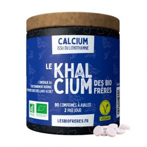 Les Bio Fr&egrave;res - Calcium Naturel 250 mg issu de Lithothamne - Soutien Os et Articulations - Haute Assimilation - Vegan et Bio - 90 Comprim&eacute;s - Fabriqu&eacute; en France (LES BIO FRERES, neuf)