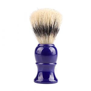 Outils pour hommes Brosse de toilettage Poignée en plastique Sanglier Poils de rasage moussants BrU582 (A, taille unique) (H.eternal, neuf)