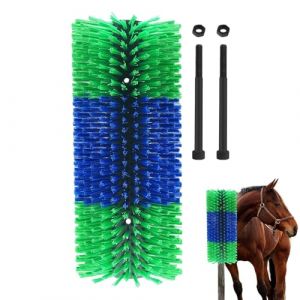 Brosse À Gratter Pour Bétail, Brosse De Massage Complète, Soulage Les Démangeaisons Dorsales Du Bétail, Outil Pratique Pour Le Nettoyage Du Pelage, Convient Aux Chevaux, Mules, Ânes (Vert) (girenyat, neuf)