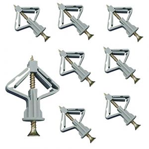 YIXISI 150 Pi&egrave;ces Chevilles pour Plaque de Pl&acirc;tre, Chevilles avec Vis pour Plaques de Pl&acirc;tre, Fixations Murales en Pl&acirc;tre, Fixations Murales Creuses, pour Installation Murale en Plaque de Pl&acirc;tre (YXS-DE, neuf)