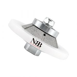 NBB Roue profilée diamantée avec guide et couverture plus grande fraises de chanfreins en diamant foret toupie pour profiler carreaux porcelaine céramique granit marbre pierre (Bevel E10) (EASTAR SUPER HARD TOOLS S.L., neuf)