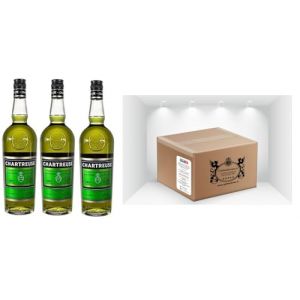 CG94 - Liqueur aux herbes Chartreuse verte CG94, 3 bouteilles de 70 cl, 55%, emballage Global Dream (Global Dream ⭐⭐⭐⭐⭐RETOURS SANS FRAIS, neuf)
